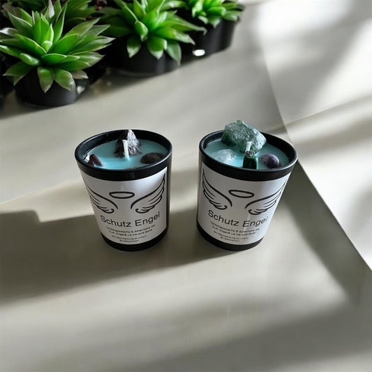 Schutzengel Kerze mit Überraschung